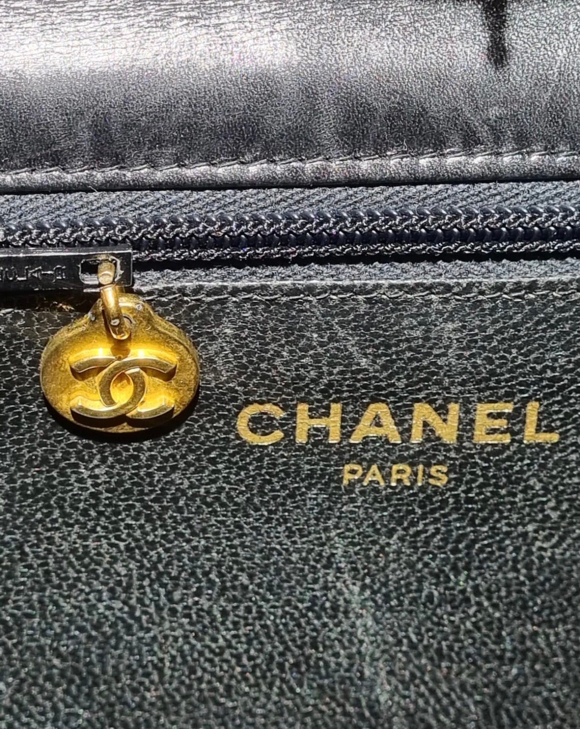 Sac Chanel vintage cuir noir