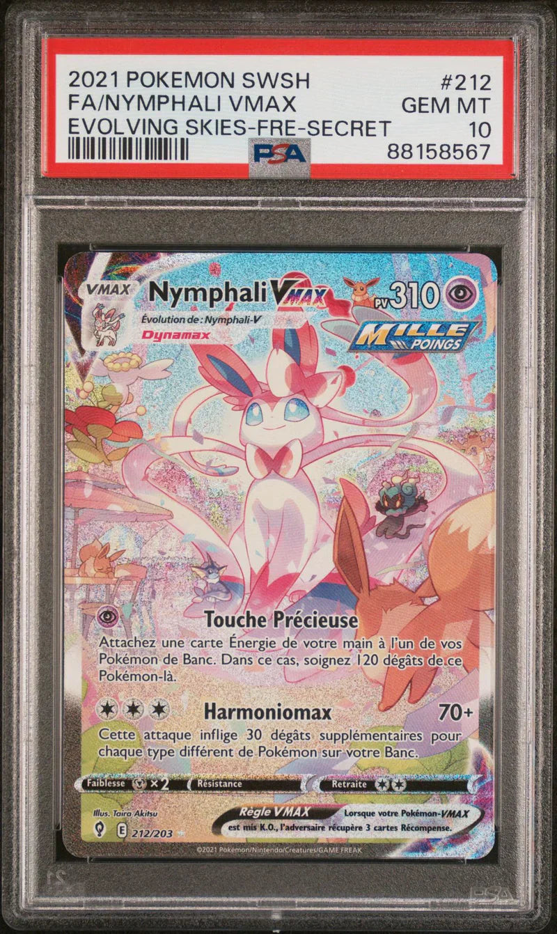Nymphali Vmax [GRADE] [PSA 10] 212/203